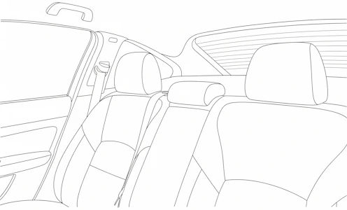 Back interior view of the vehicle